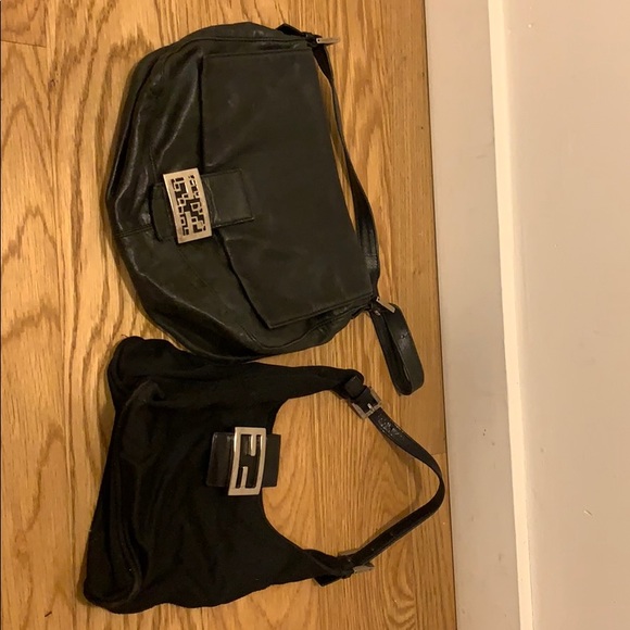 Authentic Fendi Zucca Bagette leather & Hobo bag - Picture 2 of 16